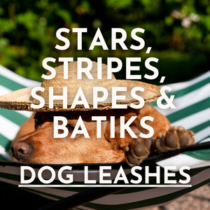 Stars, Stripes, Shapes & Batiks Dog Leashes