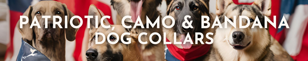 Patriotic Camo & Bandana Dog Collars