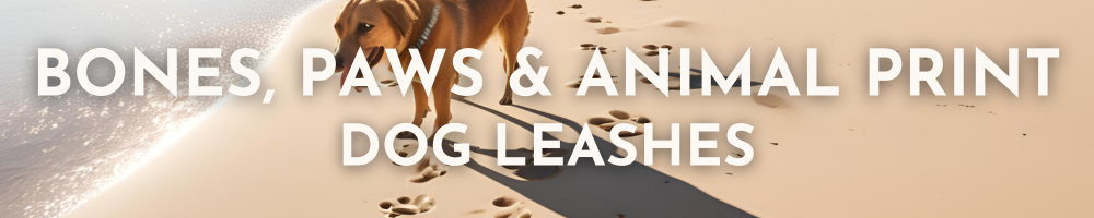 Bones Paws and Animal Print Dog Leashes