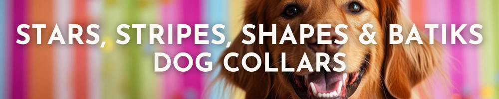 Stars, Stripes, Shapes and Batiks Dog Collars