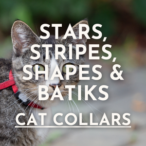 Stars, Stripes, Shapes & Batiks Cat Collars