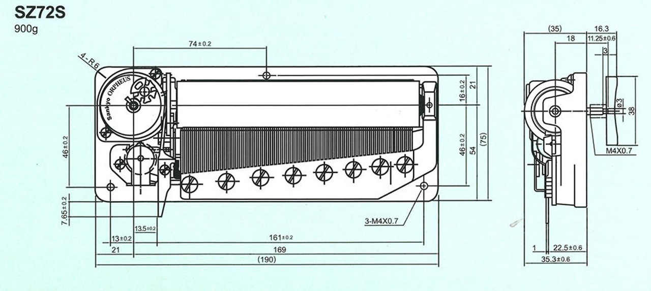 Elevate Your Melodies with the 72 Note Orpheus Sankyo Musical Movement