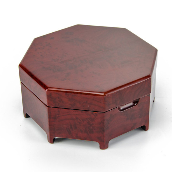 Zen Inspired 18 Note Melody Octagonal Serene Musical Jewelry Box