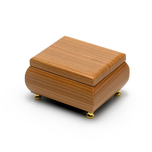 Elegant and Melodic Light Wood Music Jewelry Box