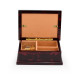 Stunning Subtle Floral Motif Musical Jewelry Box with Photo Frame