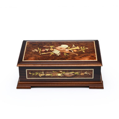 Exquisite Handcrafted Italian Music Box with 50-Note Sankyo
