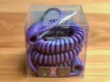 Divine Noise instrument cable - Curly Cable Purple - Straight/Right Angle plugs