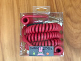 Divine Noise instrument cable - Curly Cable Red - Straight/Right Angle plugs