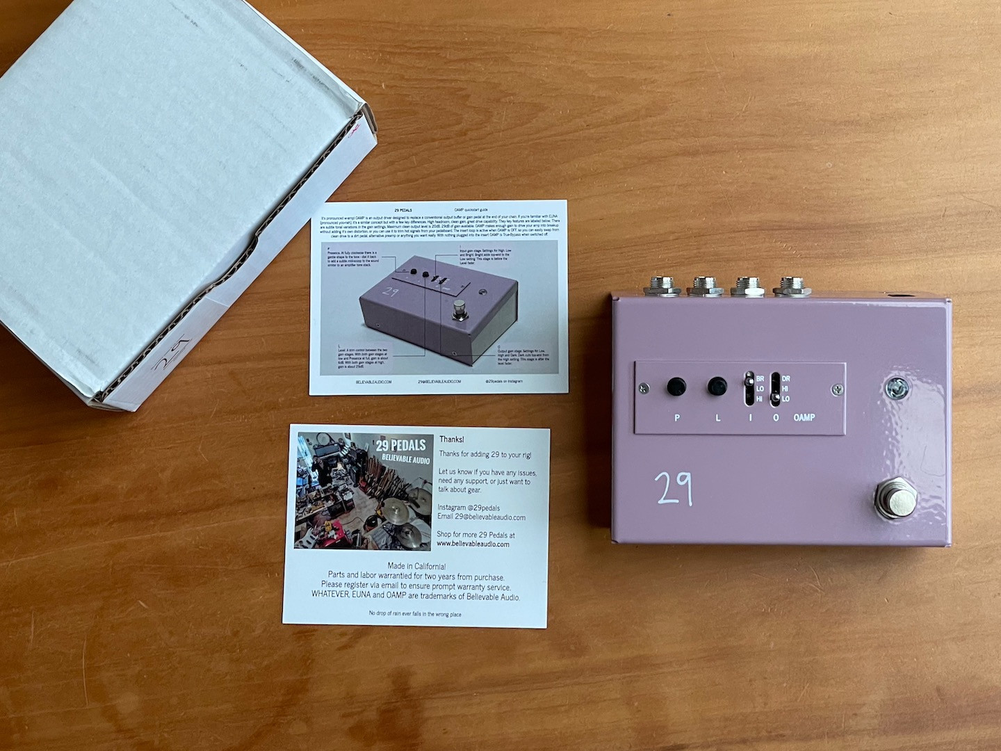 29 Pedals OAMP 29 Pedals / OAMP (Buffer / Output Amplifier