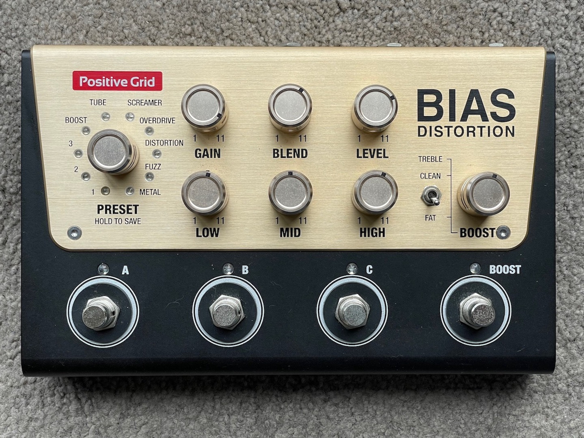 Positive Grid Bias Distortion