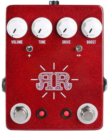 JHS Ruby Red ~ Butch Walker Signature 2-in-1 Overdrive/Fuzz/Boost (JHS Ruby Red)