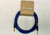 Rattlesnake instrument cable 10ft straight GOLD plugs - Blue