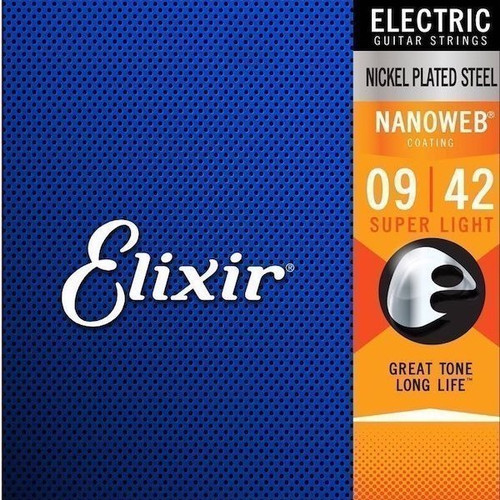Elixir 942 Electric Guitar Strings Nanoweb Tone Lounge