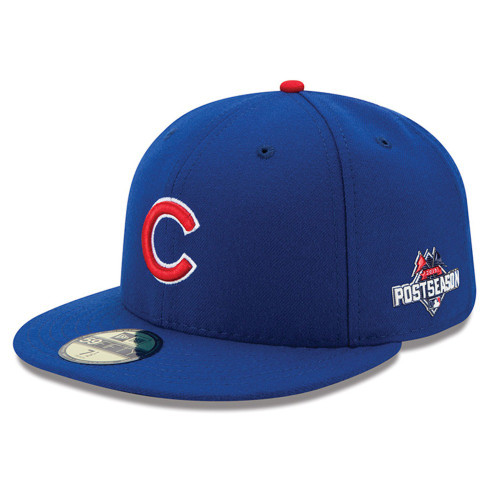 Chicago Cubs Authentic Collection On-Field 59FIFTY Game Cap w/ 2015 Postseason Patch
