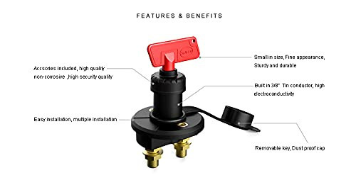 SEAFLO Battery Disconnect Switch (Battery Isolator Switch