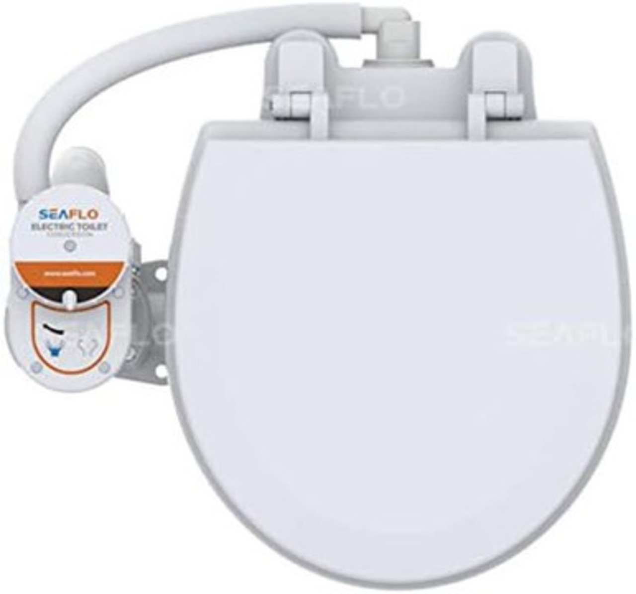SEAFLO 12V Electric Twist Flush Marine Toilet Boating Head