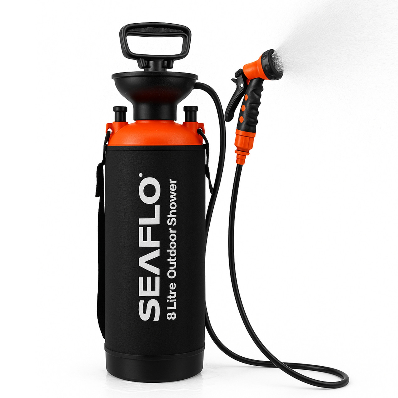 SEAFLO 2 Gallon (8L) Portable Outdoor Camping Shower- 7 Spray