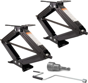 South Bend Component 24 Inch 5000lbs Trailer Scissor Jack(2-Pack)