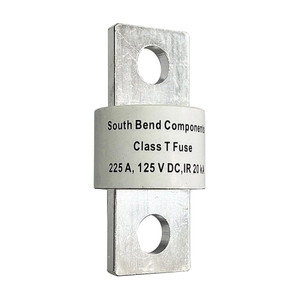 225A Class T Fast Blow Fuse | 225 Amps | 125 Volts | High Current Protection for Marine, RV, Off-Grid Systems, and Battery Banks | Durable Through-Hole Mount Design
