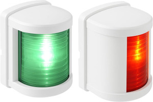 SEAFLO 11 Series Regular LED Green Starboard & Red Port Navigation Light – 12V, 1W, IP67 Waterproof, 2NM Visibility for Boats Under 65 ft (20m) – 4-Year Warranty (Starboard & Port Combo/White) SEAFLO 11 Series Regular LED Green Starboard & Red Port Navigation Light – 12V, 1W, IP67 Waterproof, 2NM Visibility for Boats Under 65 ft (20m) – 4-Year Warranty (Starboard & Port Combo/White)