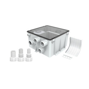 SEAFLO 800/1200GPH Shower Drain Box 750GPH Built-in Automatic Bilge Pump. Multi-Port Intlet for Marine, Yacht, Boat, Rvs