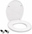 Toilet Cover Kit with Soft Close Seat, Oval Fully Plastic Replacement Seat Lid