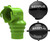 SEAFLO 20 FT RV Camper Sewer Hose Kit with Swivel Bayonet Adapter Polypropylene Waste Hose for Easy Storage 3.5" Swivel Adapter Fits 3" 3.5" 4" Pipes Includes 2 Plumbing Caps 4-Year Warranty