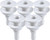 SEAFLO ¾” Thru Hull Fitting Marine Boat, Polypropylene, Plastic Drain Overflow Connector, Corrosion Resistant Saltwater Safe, Transom Mount, Bilge Port Deck Outlet, 4-Year Warranty (White, 1-Pack)