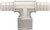 SEAFLO Plastic PEX Pipe Coupling Fitting Tee Style 1/2"-14 MNPT x 1/2" Barb x 1/2" Barb - Compatible with PEX or PE-RT Pipe, Corrosion Resistant (5-Pack)