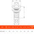 SEAFLO Thru Hull Fittings (1-1/2")