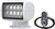 SEAFLO 02 Series Remote Control LED Searchlight - 27W, White 5500K, White, 360° Rotation, 60° Vertical Sweep - IP65 Waterproof Marine Spot Light Long Range Navigation Light 4 Year Warranty