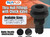 SEAFLO Thru Hulls Fitting Thru-Hull with Check Valve, 5/8”, 3/4”, 1”, 1-1/8”, 1-1/4”, 1-1/2”, or 2” Sizes, White/Black, Polypropylene/Nylon, 4-Year Warranty, (Choose Color, Size, and Pack Size)