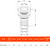 SEAFLO Thru Hull Fittings (1-1/4")
