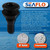 SEAFLO Thru Hull Fitting, Marine Boat, Plastic Drain Overflow Connector, Corrosion Resistant Saltwater Safe, Bilge Port Deck Outlet,(⅝,¾,1,1⅛,1¼,1½, & 2" Options)(1,2,5, &10 Packs)(White/Black)