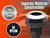SEAFLO Thru Hulls Fitting Thru-Hull with Check Valve, 5/8”, 3/4”, 1”, 1-1/8”, 1-1/4”, 1-1/2”, or 2” Sizes, White/Black, Polypropylene/Nylon, 4-Year Warranty, (Choose Color, Size, and Pack Size)
