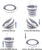 South Bend Components 2.6 Gallons Collapsible Bucket with Handle, Space Saving Design Portable Foldable Water Pail for Indoor/Outdoor, Mop, Boating, Camping, and Fishing (2-Pack)