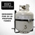 South Bend Components Single High-Strength Steel LP Tank Holder with Regulator Bracket – Heavy-Duty Mount for 20 lb Propane Tanks – Secure Gas Cylinder Bracket for RVs, Campers, Trailers, and Marine