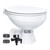 SEAFLO Quiet Flush Electric Marine Toilet - 12V, Ceramic Bowl, Soft Close Seat, Macerator Pump, 3-Way Switch Panel, Boat Yacht Toilet, (Choose raw water/fresh water options)