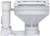 SEAFLO Electric Twist Flush Marine Toilets - Self Priming, Macerator, Rotary Control, Ceramic Bowl, Boat Yacht Toilet (Choose Compact/Regular Sizes and 12V/24V Options)