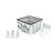 SEAFLO 800/1200GPH Shower Drain Box 750GPH Built-in Automatic Bilge Pump. Multi-Port Intlet for Marine, Yacht, Boat, Rvs