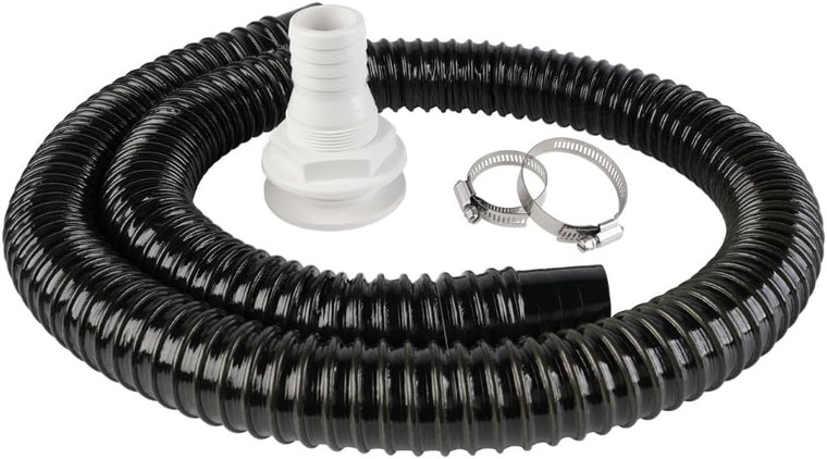 SEAFLO Bilge Pump Installation Kit with Hose, Clamps, and Thru Hull Fitting
