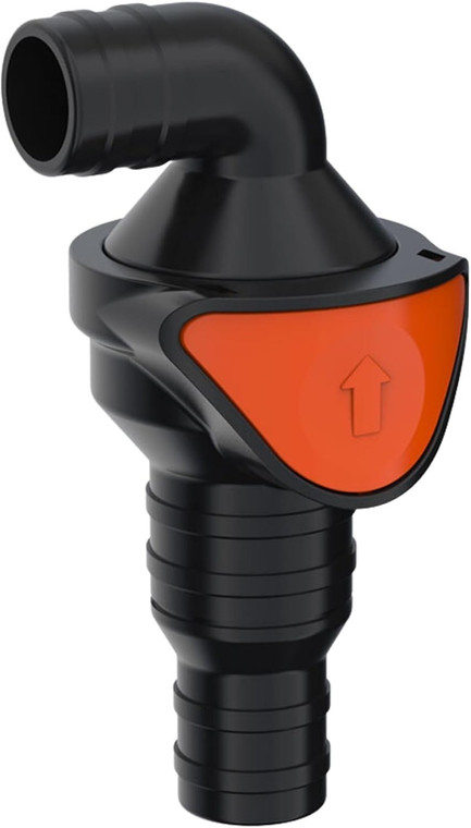 SEAFLO in-Line/ 90° Quick Disconnect Non-Return Check Valve PA6+GF+POM Construction, Anti-Backflow Design, Versatile Applications (Choose Size and Style)