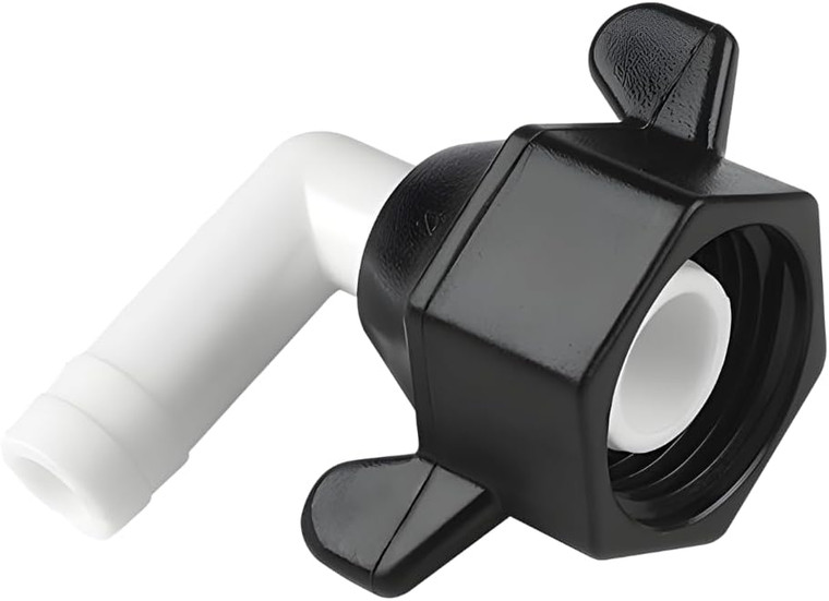 SEAFLO (NO: 51F05) 1/2"-14 FNPT x 3/8" Barbed Angled Universal Pump Fitting for SHURFLO, SEAFLO, Circle River, Johnson, Jabsco, FLOJET, REMCO, Lippert, USA ADVENTURE and other Pumps (4-Pack)