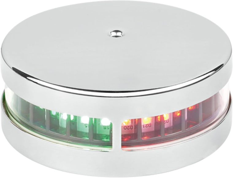 SEAFLO 02 Series Horizontal Mount Bi-Color Bow LED Navigation Lights, 10-30V, 1.7W, 2NM, USCG Approved fro Boats Up to 65 FT (20M), IP65 Waterproof (Bi-Color Bow)