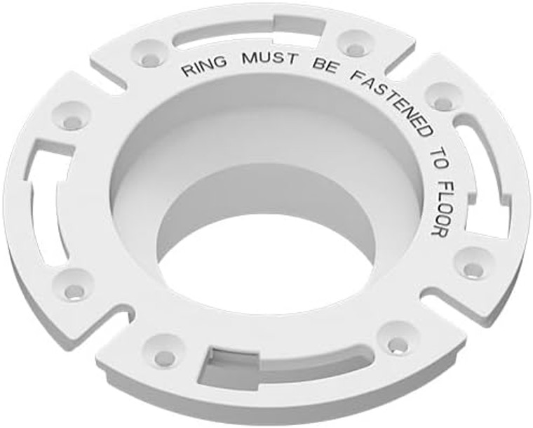 SEAFLO Universal Replacement RV Toilet 3" Floor Flange White