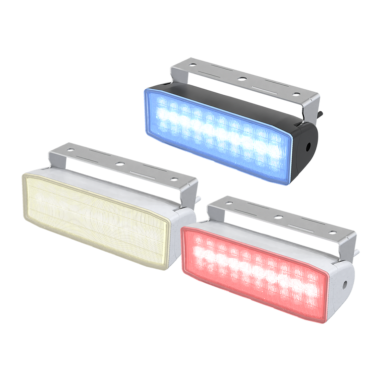 SEAFLO Dual Colour LED Floodlights - 01 Series (Bracket Mount)