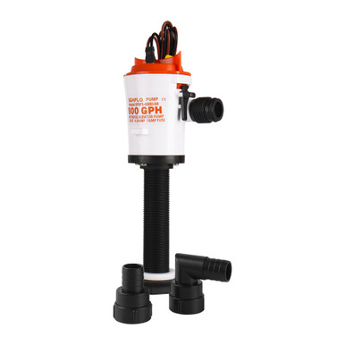 SEAFLO 10 Series 12V Portable Livewell Aerator Kit – 350 GPH Bait Pump, Submersible, Corrosion-Resistant, CE & RoHS Certified | Efficient Oxygenation For Fresh Saltwater Use 23746134