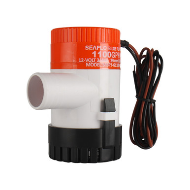 LIGHTEU®, 12V 1100GPH Smalle Laag Profiel Timer Sensing Automatische Bilge Pomp SFBP1-G1100-14B