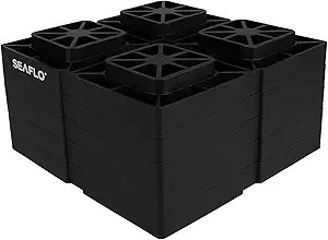 SEAFLO Heavy Duty RV Leveling Blocks Compatible with Single Wheels