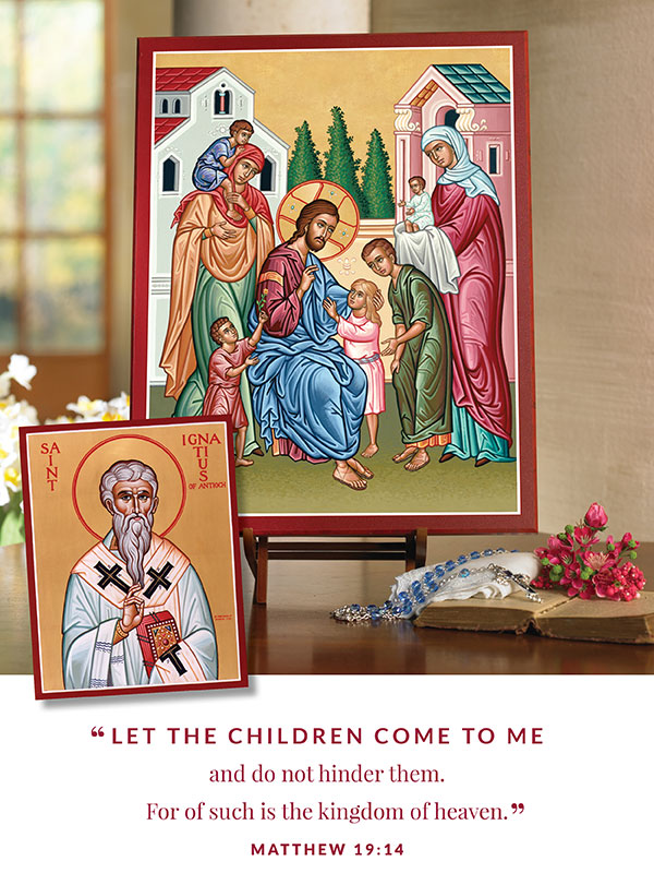 Saint Ignatius, the child who Jesus blessed